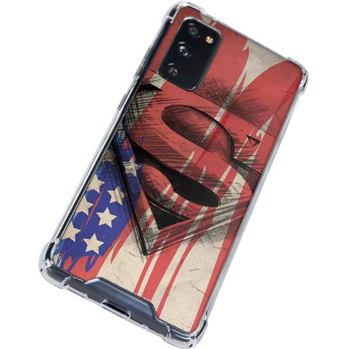 DC Comics Superman Crest Galaxy S20 FE Clear Case